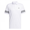 adidas 3 Stripe pánske polo tričko White S