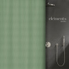 Elements by Spirella sprchový závěs MERA, zelený, 180 x 200 cm, polyester (10.19512)