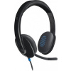 Logitech Headset Stereo H540/ drátová sluchátka + mikrofon/ USB/ černá