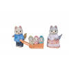 Sylvanian Families 5636 Rodina Husky s trojičkami