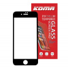KOMA Tvrdené sklo Full Cover pre iPhone 7/8/SE 2020, 3D zaoblenie, tvrdosť 9H
