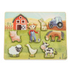 eliNeli Drevené vkladacie puzzle Farma