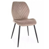Signal Meble Stolička Mike Velvet tmavobéžová