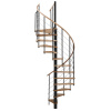Minka STAIRS Kombinované točité schodisko Venezia buk/čierna pr. 140 cm