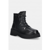 Kožené členkové topánky GOE čierna farba, na platforme, SS2N4141 BLACK SS2N4141.BLACK EUR 40