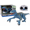 DIAĽKOVO OVLÁDANÝ DINOSAURUS VELOCIRAPTOR ZVUKY REV MODRÝ