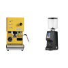 Profitec GO, yellow + Eureka Atom Specialty 75, black