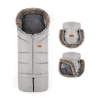 PETITEMARS PETITE&MARS Set zimný fusak Arctic 4v1 + rukavice na kočík Furry Champagne Shower
