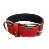 Bafpet Kožený obojok EXCLUSIVE 59cm/40mm červená