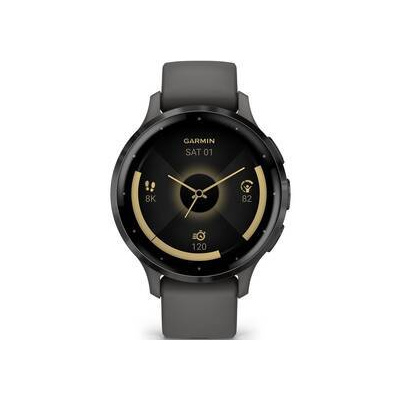 Inteligentné hodinky Garmin Venu 3S - Slate/Gray Silicone Band (010-02785-00)
