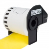 PRINTLINE kompatibilné etikety s Brother DK-22606, žltá papierová rolka 62 x 15,24m
