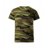 MALFINI CAMOUFLAGE 149 / Detské tričko - camouflage green 146
