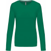 KARIBAN VINTAGE K383 / Dámske tričko s dlhým rukávom - kelly green XL