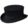 Fiebig - Headwear since 1903 Anglický čierny cylinder - 10 cm Veľkosť: 59 cm (L)