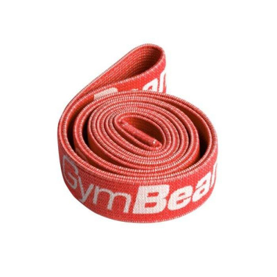 Textilní posilovací guma Cross Band Level 4 - GymBeam barva: červená