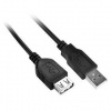 Kábel GoGEN USB, 1,5m, predlžovací (GOGUSBAA150FM01) čierny