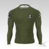 Tréningové tričko s dlhým rukávom iba-bx xxl khaki (Iba bx Rashguard Men's Long Training BX Force)