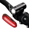 Lampa na bicykel silné svetlo PREDNÁ ZADNÁ časť na riadidlá O-LIGHT USB SADA