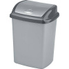 Kôš Curver® DOMINIK 25L, stříbrná/grafitová, na odpad