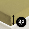 Froté napínacie prestieradlo na vysoký matrac FR-020 Olivové 140 x 200 - výška 30 cm