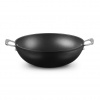 Le Creuset Wok TOUGHENED 32 cm, 6 l, čierna, hliník