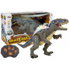 LEAN TOYS Diaľkovo ovládaný dinosaurus Tyrannosaurus svieti na sivo
