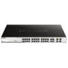 D-Link DGS-1210-28MP 28-port Gigabit Smart+ PoE Switch, 24x GbE PoE+, 4x RJ45/SFP, PoE 370W DGS-1210-28MP/E