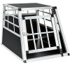 Tectake Prepravný box pre psa s rovnou zadnou stenou, 54 × 69 × 50 cm