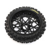 Losi koleso s pneu Dunlop MX53 zadné, disk čierny: PM-MX