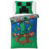CARBOTEX Obojstranné bavlna obliečky Minecraft 140x200 70x90 MC002