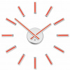 Designové nalepovací hodiny Future Time FT9400RD Modular red 40cm
