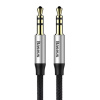 Baseus Yiven 1 m audio kábel AUX 3,5 mm mini jack (čierny/strieborný)