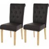 Design- Shop Chesterfield 2 svetlé nohy Hnedá 2 ks