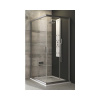 Sprchový kút RAVAK Blix BLRV2-90 satin+Transparent 190 cm 1LV70U00Z1