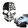 NÁLEPKY NA MASKU JEEP OFF ROAD LEBKA 53x80 cm