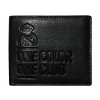 Real Madrid FC Peňaženka Real Madrid, bifold, One Color One Club, pravá koža, čierna