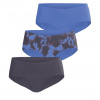 Dámske nohavičky Björn Borg Invisible Hipster 3P - blue/multicolor - Viacfarebný (S)