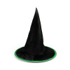 Rappa Dětský klobouk černo-zelený čarodějnice/Halloween