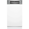 BOSCH SPI4EMS17E Séria 4 - Zabudovateľná umývačka riadu - 45 cm - Brúsená oceľ