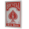 Hracie karty pre kuzelníkov Bicycle Big Box XXL Red (Kúzelnícke karty, karty nie sú vhodné na poker!!!)