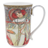 HOME ELEMENTS Porcelánový hrnček 400 ml, Mucha Jeseň
