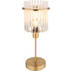 Globo Lighting Gorley stolová lampa 1x40 W biela-priehľadná-zlatá 15698TM