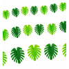 HAVAJSKÁ GIRLANDA TROPICKÉ LISTY 5 M BANNER S LISTAMI HAVAJSKÁ ALOHA