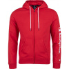 Champion HOODED FULL ZIP SWEATSHIRT červená,biela Pánska mikina S