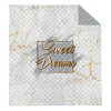 DETEXPOL Přehoz na postel Sweet Dreams mramor white Polyester, 170/210 cm