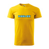 Sablio Tričko s potlačou ROBLOX modrý text - žluté M