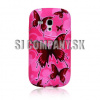Silikónový obal Samsung Galaxy S III Mini – Butterfly – ružová