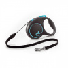 Vodítko FLEXI Black Design M lanko 5m/20 kg svetlomodré