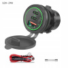 DVOJITÁ RYCHLÁ ZÁSUVKA NABÍJAČKY DO AUTA 1x QC3.0 +2x PD