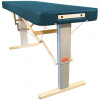 Prenosný elektrický masážny stôl Clap Tzu Linea Wellness Farba: PU - modrá (saphir), Rozmery: 192x80cm, Doplnky: sieťové napájanie + vstavané elektrické vyhrievanie + nožný spínač od 192*75 cm | 29 kg